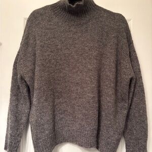 Cozy Gray Turtleneck Sweater